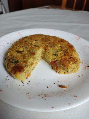 Tortilla vegana at Cruz de Tea in Tenerife
