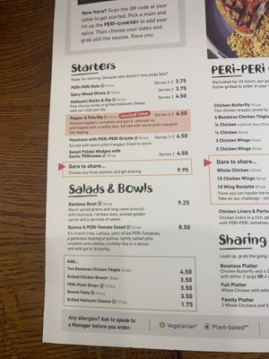   at Nando's in East London