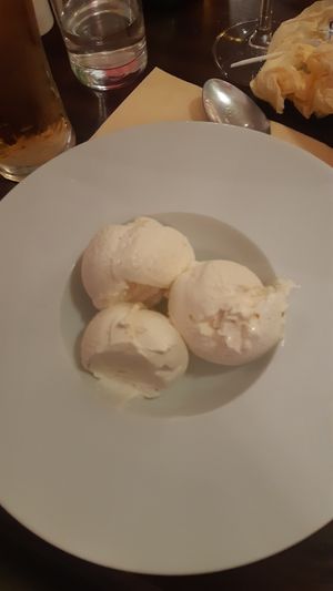 Vegan ice cream at Motte & Bailey Restaurant in Moate