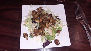 Pan fried mushrooms at Motte & Bailey Restaurant in Moate
