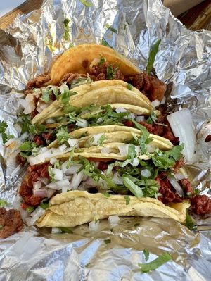 Vegan Al Pastor Tacos  at La Taqueria Brand in Garden Grove
