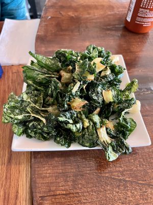 Crispy kale  at The Nu Do' Society in Cambridge
