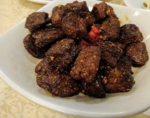 BBQ spicy cumin fake mutton/lamb at Water Lotus 清水荷花食坊 - 武侯祠 in Chengdu