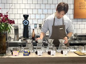 Different teas  at Verve Coffee Roasters in Tokyo