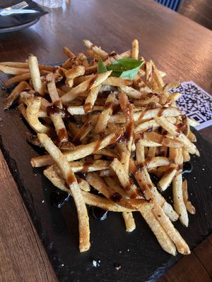 Hand cut fries  at Bellona in Toronto
