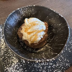 Apple Fritters (made vegan)  at Bellona in Toronto