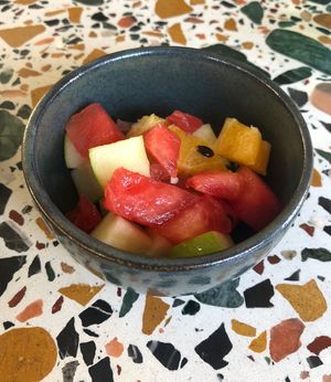Fruit salad  at Circle Café - Jumeirah Islands in Dubai