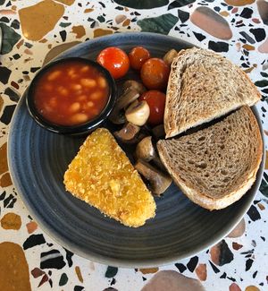 Vegan English breakfast   at Circle Café - Jumeirah Islands in Dubai
