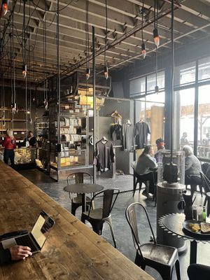 Steam punk decor- great interior  at Truth Coffee Roasting in Cape Town