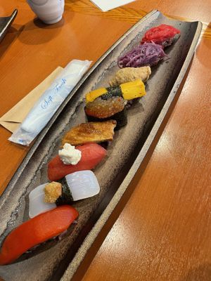 Seasonal sweet potato and taro imo   at Chirashiya - ちらし寿司のちらしや  in Kamakura