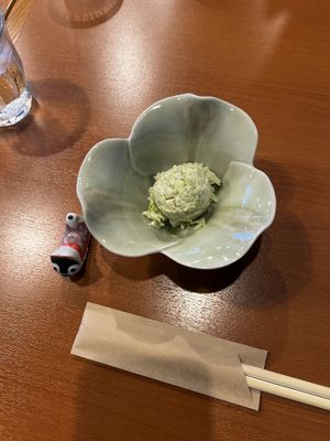 A little coleslaw appetizer    at Chirashiya - ちらし寿司のちらしや  in Kamakura