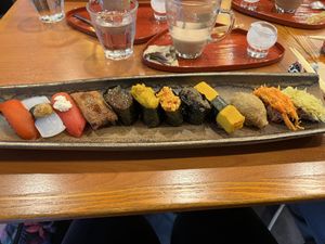 Sushi Plate  at Chirashiya - ちらし寿司のちらしや  in Kamakura