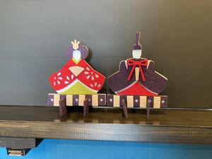 Hina matsuri decorations  at Chirashiya - ちらし寿司のちらしや  in Kamakura