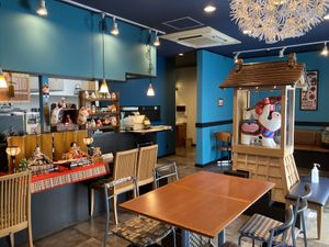 Hina matsuri decorations  at Chirashiya - ちらし寿司のちらしや  in Kamakura