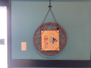 Hina matsuri decorations  at Chirashiya - ちらし寿司のちらしや  in Kamakura