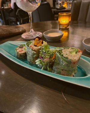 Special Rice Paper Geisha Roll  at Shushu Haru  in Montreal