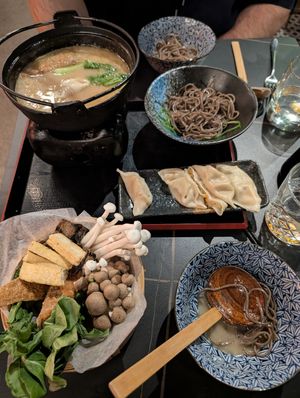 Vegan hotpot at Shushu Haru  in Montreal
