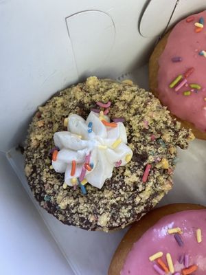 Birthday Cake at Revolution Doughnuts in Decatur