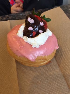 Strawberry Valentine at Revolution Doughnuts in Decatur