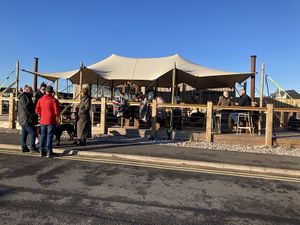 A cafe close to the beach with vegan options   at The Landing in Chathill