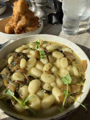 Jerusalem artichoke gnocchi, incredible!  at The Landing in Chathill