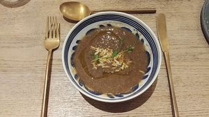 (mushroom) soup of the day; 1/2 portion at Nectar in Hong Kong Island