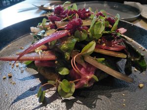Beetroot agnolotti  at Nectar in Hong Kong Island