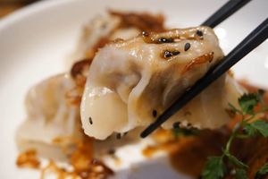 dumplings at Nectar in Hong Kong Island