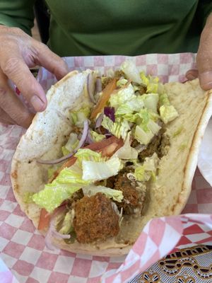 Felafel wrap   at Baba Kabob in North Charleston