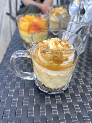 Chantilly cream hazelnut caramel and spéculos   at Floe in La Plagne-tarentaise