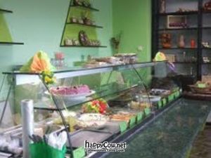 The dishes... you can see them and choose. at Casa Vegetariana in Constanta