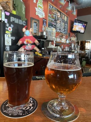 Awesome beer list! at Pig Minds Brewing in Machesney Park