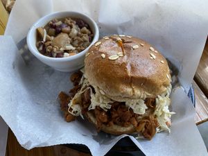 Pork at Pig Minds Brewing in Machesney Park