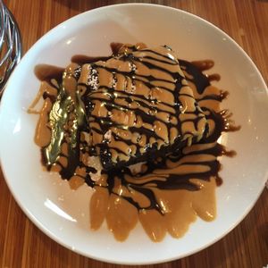 Brownie with peanut butter at Pig Minds Brewing in Machesney Park