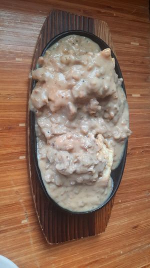 Biscuits and Gravey (weekend brunch only) at Pig Minds Brewing in Machesney Park