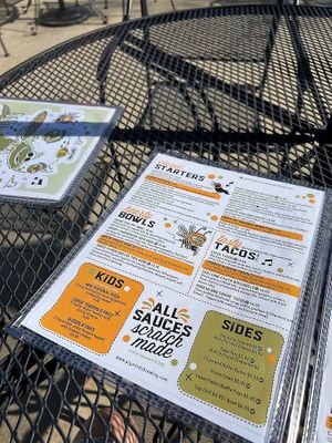 menu at Pig Minds Brewing in Machesney Park