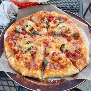 pepperoni pepper drop pizza at Pig Minds Brewing in Machesney Park