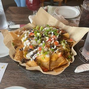 classic nachos at Pig Minds Brewing in Machesney Park