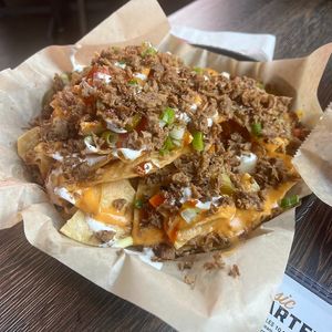outback nachos at Pig Minds Brewing in Machesney Park