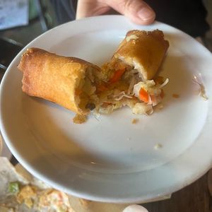 savory springroll at Pig Minds Brewing in Machesney Park