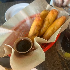 sav ory springrolls at Pig Minds Brewing in Machesney Park