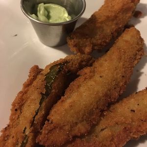 Fried Pickles at Pig Minds Brewing in Machesney Park