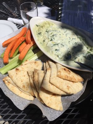 Spinach dip at Pig Minds Brewing in Machesney Park