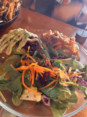 Avocado toast two ways   at Fox Tale Fermentation Project in San Jose