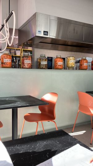 Homemade lacto-fermented veggies at Furo in Salzburg