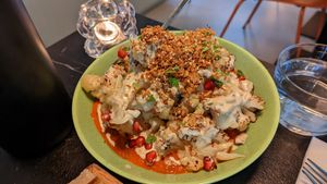 Roasted cauliflower at Furo in Salzburg