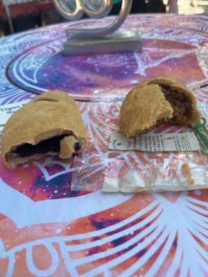 Insides of pies at The Purple Potato in Deland