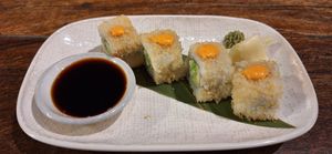 Crispy tofu sushi at Nasi And Mee Asian Canteen in Ernakulam