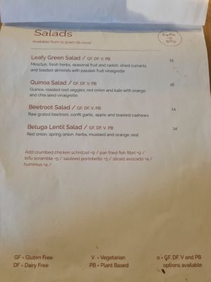 Menu Jan 2023 at Peekaboo Backyard Eatery in Kaitaia