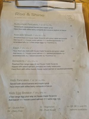 Menu Jan 2023 at Peekaboo Backyard Eatery in Kaitaia